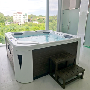 Jacuzzi Personalizado para Exteriores con Cascada, Spa para 5 Personas, Bañera de Hidromasaje, <span class=keywords><strong>Tina</strong></span> Cuadrada Intex - Product Image 3