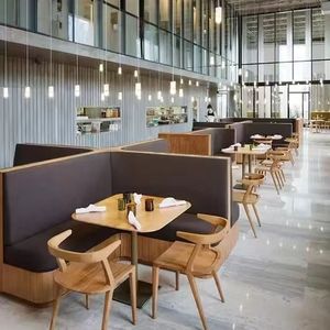 Nuevo diseño, muebles para restaurante, cafetería, tienda de hamburguesas, Bar, KTV, <span class=keywords><strong>Club</strong></span>, sofá de terciopelo, cabina seccional, asientos - Product Image 5
