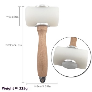 Martillo Industrial <span class=keywords><strong>de</strong></span> Latón y Acero al Carbono con Cabeza <span class=keywords><strong>de</strong></span> Nylon para Trabajos en Cuero y Carpintería, Maza <span class=keywords><strong>de</strong></span> Material <span class=keywords><strong>de</strong></span> Goma - Product Image 4