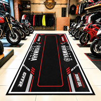 Tapis de garage pour moto avec logo personnalisé, tapis de sol pour moto résistant, tapis antidérapant pour garage, tapis imprimé pour moto pour atelier