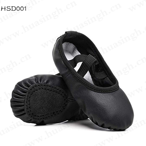 Lxg, chất lượng tốt đẹp da có thể gập lại thoải mái chuyên nghiệp Giày Múa Ba Lê đa màu sắc trẻ em phổ biến Giày khiêu vũ hsd001 - Product Image 1