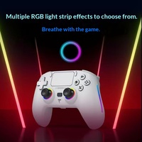 Manette de jeu sans fil RGB à effet Hall, joystick à déclenchement Hall, gyroscope 6 axes pour PC, Android, iOS