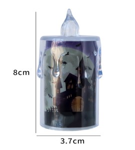 Hot bán Halloween trang trí LED Nến điện tử đèn ma lễ hội đạo cụ Retro pha lê bảng đèn đêm nhỏ - Product Image 3