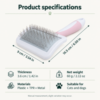 Nouvelle Brosse de Toilettage Douce pour Chien, Écologique et Confortable, en Plastique, pour Éliminer les Poils d'Animaux – Offre Spéciale