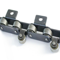 Chaînes de convoyeur à rouleaux en acier inoxydable et en acier au carbone EP P100F155 P100F190* P100F205 P100F328, chaînes porte-gants ANSI/DIN/ISO