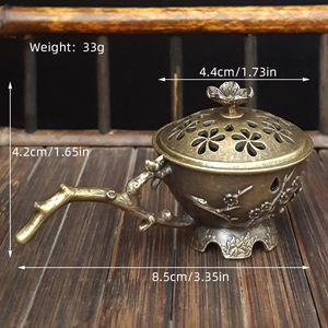 Yaratıcı alaşım el-held Lotus tohumu tütsü brülör kapalı küçük kule tütsü sandal ağacı çay töreni <span class=keywords><strong>Zen</strong></span> aksesuarları - Product Image 6