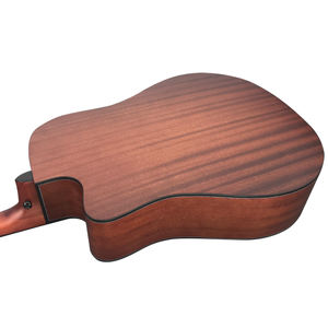 Guitare acoustique électrique Aiersi <span class=keywords><strong>de</strong></span> haute qualité, 41 pouces, Dreadnought, table en épicéa massif, acajou, instrument à cordes en acier folk - Product Image 2