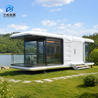 Maison Modulaire Préfabriquée de Luxe Moderne en Forme de Capsule Spatiale, Appartement Conteneur Mobile, Villa Intelligente, Mini-Maison pour Hôtel – Vente Directe Usine