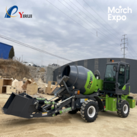 Camion malaxeur à béton personnalisable JBC40A de 6000 L avec moteur et pompe, marque YIRUI, haute efficacité, garantie 1 an, livraison rapide