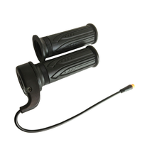 Accélérateur à Poignée WUXING 20X Full Twist pour Vélo Électrique et Scooter Électrique, Connecteur SM 3 Broches 12V-72V