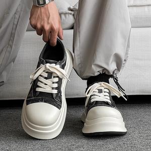 Zapatos Vaqueros Casuales de Verano 2025, Zapatos de Plataforma con Suela Gruesa de Goma, Aumentan la Estatura, para Parejas - Product Image 5