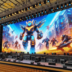 Grand écran publicitaire intérieur à rafraîchissement élevé Location de LED Extérieur extérieur Location de LED Écran d'affichage mural vidéo pour concert - Product Image 1
