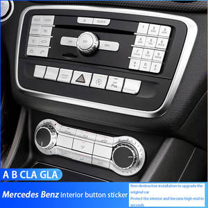 Pour <span class=keywords><strong>Mercedes</strong></span> Benz C E GLK <span class=keywords><strong>CLS</strong></span> W204 W212 X204 C218, touches de numéro de CD central de voiture fonction de climatisation bouton de Volume multimédia - Product Image 5