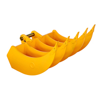 Râteau pour Excavateur 1200mm(2,8-3,5t), Goupille 40mm-Bras 145mm-Interaxe 185mm, Poids 80 Kg