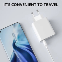 120W chargeur 6A câble USB-C 2 broches prise ue charge Super rapide 67W adaptateur secteur pour Xiaomi Mi 12 11 Ultra 11 Pro Note 9 10