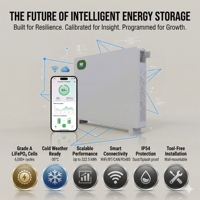 RESSTORAGE Slim Structural Mechanics Batería de Almacenamiento de Energía Solar Doméstica de Pared Híbrida LiFePO4 de 21KWH con 5 Años de Garantía