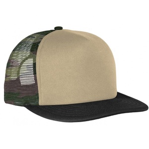 Casquette de baseball unisexe réglable en coton à 5 panneaux, personnalisable avec impression 3D en relief et broderie 3D, en mousse et maille vierge - Product Image 4