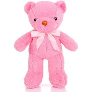 Oursons en peluche mignons en gros avec nœud, animaux en peluche en vrac, <span class=keywords><strong>cadeau</strong></span> de Saint-Valentin pour filles et tout-petits - Product Image 1