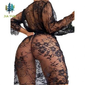 Yanzhui Lussuoso Abito da Notte Trasparente per Crossdressing, Moda Sexy per Donne Mature con Seno Grande - Product Image 1