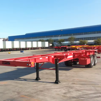Vente directe usine – Semi-remorque squelette 3 essieux 40 pieds pour conteneurs – Véhicule spécial logistique de fret