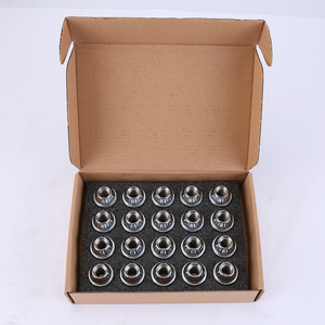 Set di 20 Dadi per Ruote Auto Cromati M12x1.5mm 46708 in Acciaio Legato per Ford Ka Kuga Mondeo <span class=keywords><strong>Puma</strong></span> Ranger 2011-2015 - Product Image 1