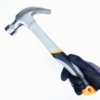 Marteau à clous professionnel Hi Dude 20OZ avec manche en fibre de verre plastique, norme ANSI ISO, marteau de charpentier robuste