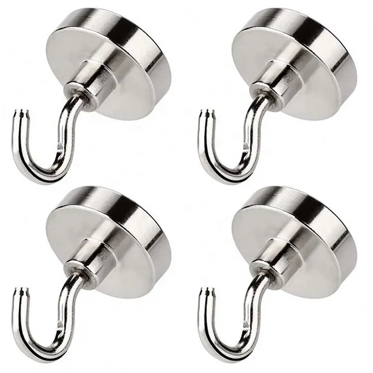 Strong neodymium magnet hooks refrigerator wall hook neodymium large handy magnet magnetic hook for kitchen