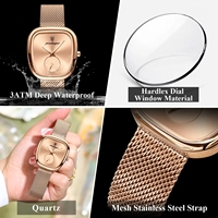 POEDAGAR 783 manecillas luminosas impermeables relojes de moda para mujer movimiento de cuarzo de lujo Esfera de forma Irregular reloj de mujer