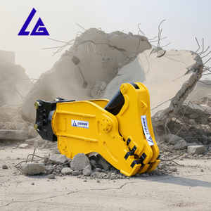 Pulvérisateur à béton homologué CE avec lames et dents remplaçables pour les travaux de démolition de fondations de bâtiments - Product Image 2