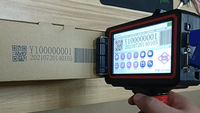 Impresora de codificación de inyección de tinta portátil de mano en cartón de plástico de metal de madera por codificación de lote de impresión digital