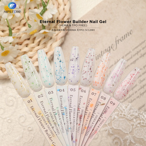 Gel Constructor de Uñas Hema Free TPO Free Eternal Flower Builder, Color Nude, Gel Constructor de Uñas con Flores Secas en Envase, Gel de Extensión de Uñas No Tóxico OEM - Product Image 4
