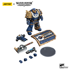 JOYTOY <span class=keywords><strong>Warhammer</strong></span> Horus Heresy Ultramarines Suzerain <span class=keywords><strong>3</strong></span> Space Marine Figura de Acción Coleccionable 1/18 Modelo Oficial Auténtico - Product Image 5