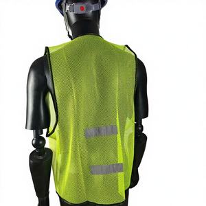 سترة عاكسة بدون أكمام شبكية قابلة للتنفس، سترة أمان للبناء، ملابس عاكسة للعمل - Product Image 4