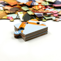 Puzzle de sol personnalisé OEM en matériaux sûrs de qualité supérieure pour enfants, 80 à 300 pièces, casse-tête en carton, jouet puzzle en papier