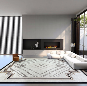 Tapis moderne fait main en laine, abstrait, rectangulaire, à poils coupés, lavable, adapté à un usage commercial, domestique ou de <span class=keywords><strong>bureau</strong></span> - Product Image 3