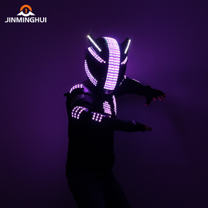 Usine LED Robot Échasses Costume avec Laser Gants Halloween Cosplay pour Danse Graduation Club Parties Fête Nouveautés - Product Image 5