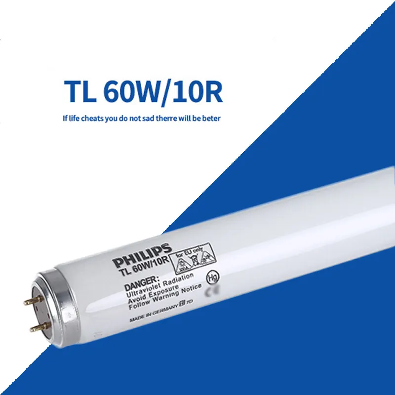Tl 80W/10r TL 60W/10R exposition à la lampe d'impression UV 40W 60W 80W 100W 140W lampe de polymérisation UVA Tubes et ampoules UVA