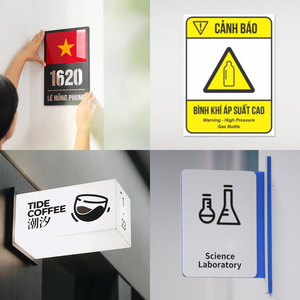 Panneau d'Information et de Direction en Mica Acrylique Imprimé UV pour Intérieur Usine d'Impression UV au Vietnam - Product Image 3