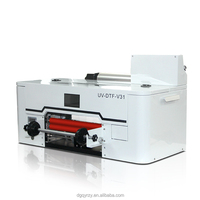 Impresora UV DTF Multifunción Tres en Uno QY A3, Cabezal de Impresión XP600, Tinta CMYKW Nueva, 1 Año de Garantía, para Etiquetas 3D de Cristal y Bordado