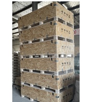 Caisse en bois OSB empilable et pliable sans clous anti-collision pour l'expédition internationale dans l'industrie logistique