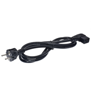 สายไฟ CEE7/7 แบบยุโรป Schuko เป็น IEC C19 แบบมุมฉาก, 16A 250V, เชื่อมต่อกับสายไฟ <span class=keywords><strong>AC</strong></span> C20 แบบ Schuko - Product Image 4