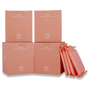 Almohadillas de día para mujer 100% algodón orgánico período almohadillas femeninas hipoalergénicas servilletas sanitarias - Product Image 1