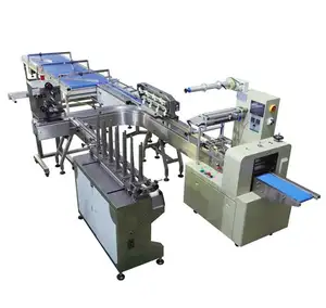 The best automatic soft cake packing machine Horizontal automatic Biscuit Cupcake Food Packaging Machine