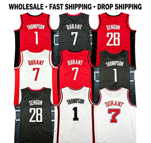 Camiseta de Hombre 2026 Cosida de <span class=keywords><strong>Kevin</strong></span> <span class=keywords><strong>Durant</strong></span> # Camiseta de Baloncesto Retro Casual de Alperen Sengun y Amen Thompson, Venta al por Mayor, Envío Directo - Product Image 1