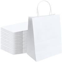 Sacs biodégradables écologiques de restauration rapide en kraft emballage à emporter de restaurant sac en papier kraft à emporter