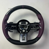 Volant Mi-Alcantara Fibre de Carbone à LED pour Mercedes-Benz ML W164 W166 W211 W212 C117 C118 W251 W176 W204 W205 C63s AMG
