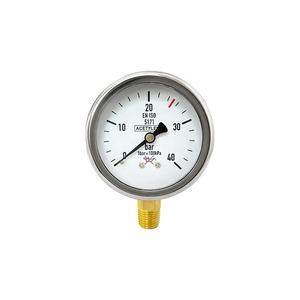 مقياس ضغط للظهر npt1/4 بخيط صادم للزيت مع مقياس ضغط توصيل npt من الخيط النحاسي 60 من الخلف - Product Image 2