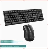 Ensemble clavier et souris sans fil W100 - Clavier et souris sans fil 2,4 G pour ordinateur portable, ordinateur de bureau, économie d'énergie