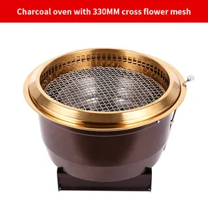 Korean Desktop Embedded Charcoal Bbq Grill Table Barbecue Oven Bbq Grille