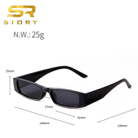 Mode Étroit Rectangle Lunettes De Soleil pour Femmes Hommes À La Mode Vintage Léopard Cadre Lunettes De Soleil En Gros Lunettes De Soleil UV400 STY4411D